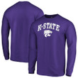 Men's Fanatics Branded Purple Kansas State Wildcats Campus Long Sleeve T-Shirt