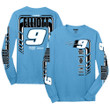 Men's Hendrick Motorsports Team Collection Aqua Chase Elliott Extreme Long Sleeve T-Shirt
