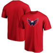 Men's Fanatics Branded Red Washington Capitals Primary Team Logo T-Shirt