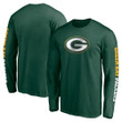 Men's Fanatics Branded Green Green Bay Packers Front Runner Long Sleeve T-Shirt
