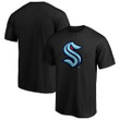 Men's Fanatics Branded Black Seattle Kraken Primary Logo T-Shirt