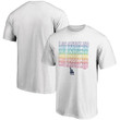 Men's Fanatics Branded White Los Angeles Dodgers Logo City Pride T-Shirt