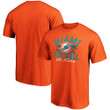Men's Fanatics Branded Orange Miami Dolphins Team Hometown Football T-Shirt