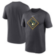 Men's Nike Anthracite Milwaukee Brewers Legend Icon Performance T-Shirt