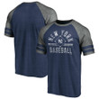 Men's Fanatics Branded Heathered Navy/Gray New York Yankees True Classics Diamond Legacy Tri-Blend Raglan T-Shirt