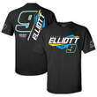 Men's Hendrick Motorsports Team Collection Black Chase Elliott Extreme 3-Spot T-Shirt