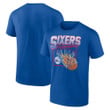 Men's Fanatics Branded Royal Philadelphia 76ers Alley Oop T-Shirt