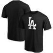 Men's Fanatics Branded Black Los Angeles Dodgers Official Logo T-Shirt