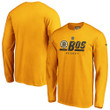 Men's Fanatics Branded Gold Boston Bruins Authentic Pro Secondary Logo Long Sleeve T-Shirt