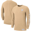 Men's Nike Tan Clemson Tigers 2-Hit Long Sleeve T-Shirt