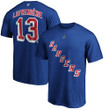 Men's Fanatics Branded Alexis LafreniÃ¨re Blue New York Rangers Authentic Stack Name & Number T-Shirt