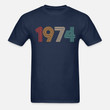 Hanes Adult T-Shirt Vintage 1974, birthday tshirts