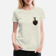 Women's Premium T-Shirt Cute Vibes Horse Pony Brown Pocket