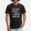 Unisex Poly Cotton T-Shirt Funny Cinco De Mayo Pun Tee 'I Hate Cinco De Mayo