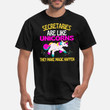 Men's T-Shirt Unicorn Secretaries, Magical Secretary Unicorn