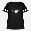 Women's Curvy Vintage Sports T-Shirt Rust Programming logo heartbeat design design