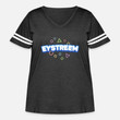 Women's Curvy Vintage Sports T-Shirt eystreem