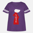 Women's Curvy Vintage Sports T-Shirt The Handmaid's Tale Vote