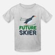 Kids' T-Shirt Future Skier Skiing Ski Baby Boy Girl Kid