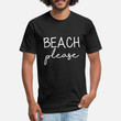 Unisex Poly Cotton T-Shirt Beach Please