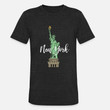 Unisex Tri-Blend T-Shirt Tourist - Statue of Liberty Iconic - New York