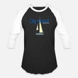 Unisex Baseball T-Shirt City Island New York Sailboat Design
