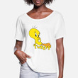 Women's Flowy T-Shirt Looney Tunes Tweety Bird Pose