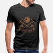 Men's V-Neck T-Shirt Coal miner