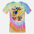 Unisex Tie Dye T-Shirt DC Super Hero Girls Batgirl Wonder Woman Supergirl