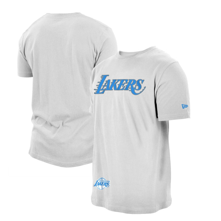 Men's New Era White Los Angeles Lakers 2020/21 City Edition T-Shirt