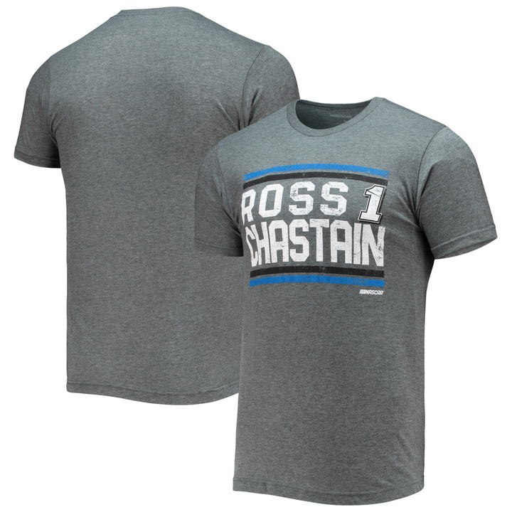 Men's Heathered Charcoal Ross Chastain Restart T-Shirt
