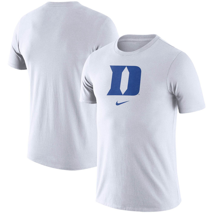 Men's Nike White Duke Blue Devils Essential Logo T-Shirt