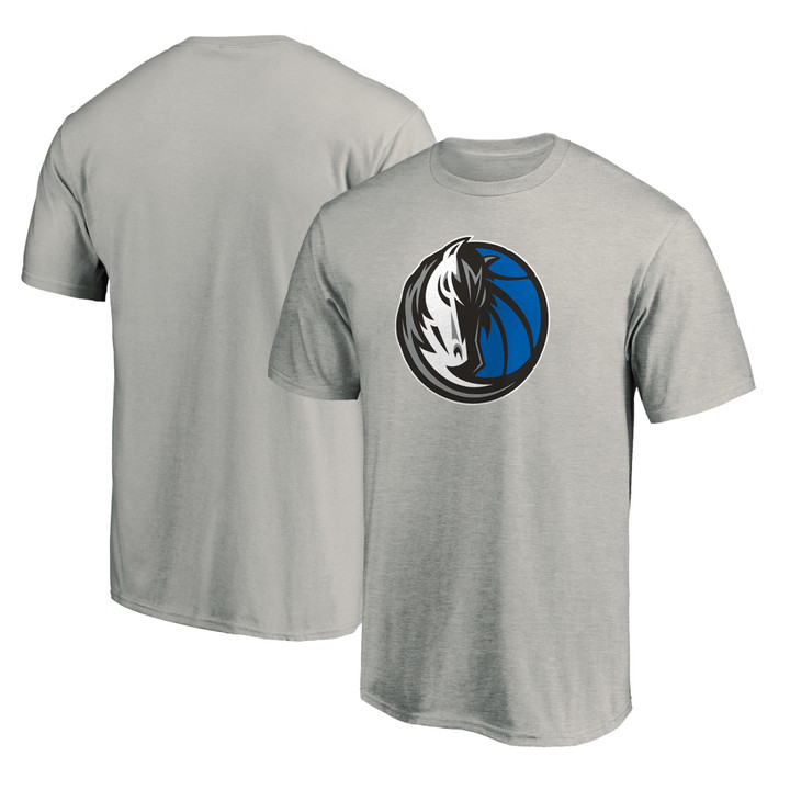 Men's Fanatics Branded Charcoal Dallas Mavericks Primary Team Logo T-Shirt