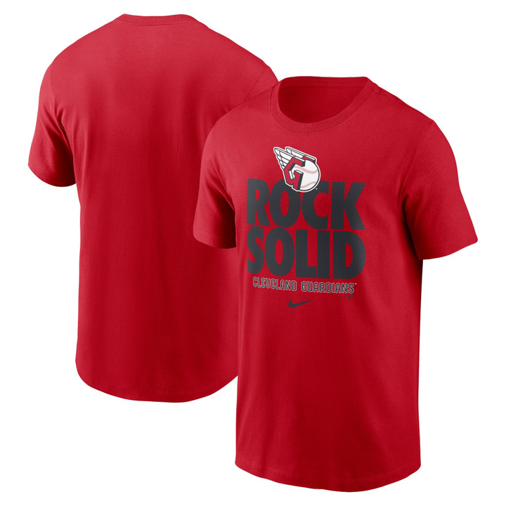 Men's Nike Red Cleveland Guardians Rock Solid T-Shirt