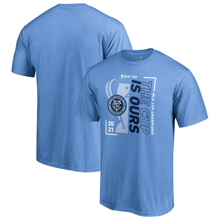 Men's Fanatics Branded Sky Blue New York City FC 2021 MLS Cup Champions Parade T-Shirt