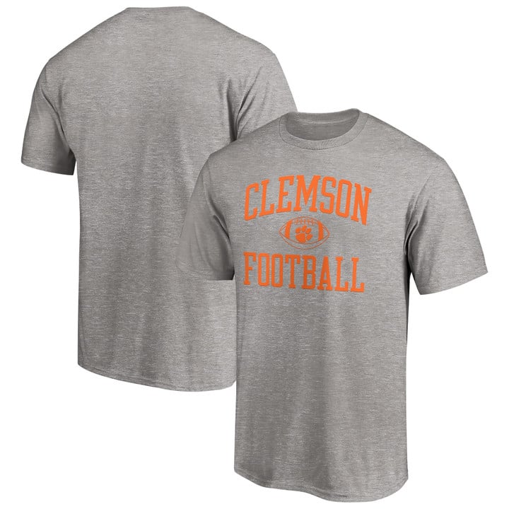 Men's Fanatics Branded Heathered Gray Clemson Tigers First Sprint Team T-Shirt