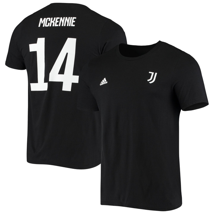 Men's adidas Weston McKennie Black Juventus Amplifier Name & Number T-Shirt