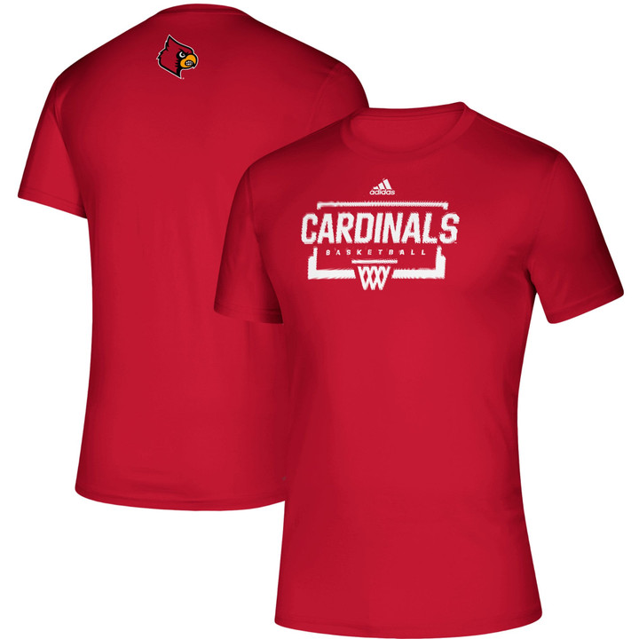 Men's adidas Red Louisville Cardinals Fastboard Creator T-Shirt
