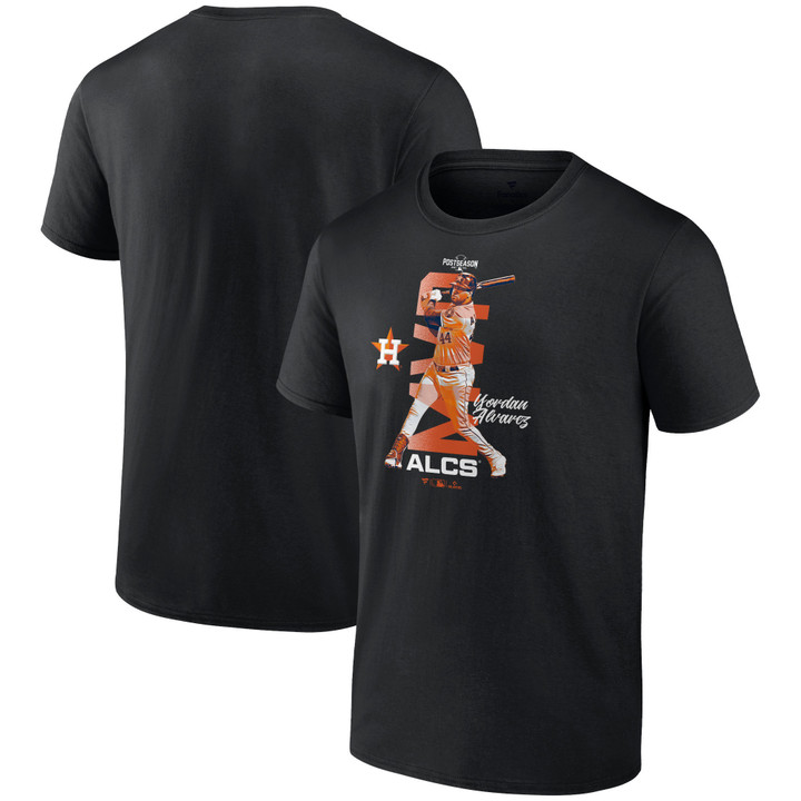Men's Fanatics Branded Yordan Ãlvarez Black Houston Astros 2021 American League Champions MVP T-Shirt