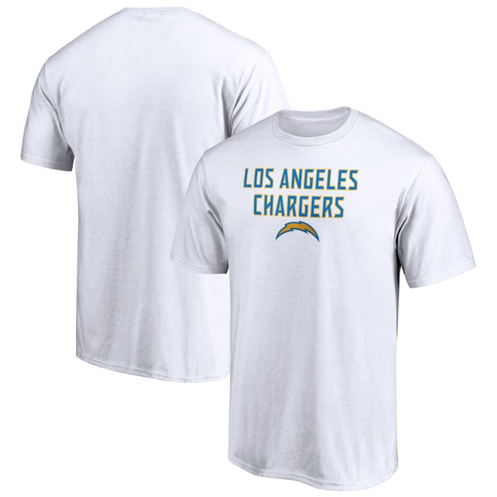 Men's Fanatics Branded White Los Angeles Chargers Big & Tall Game Day Stack T-Shirt