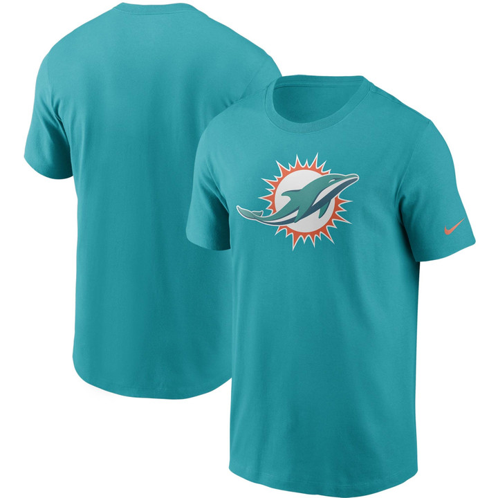 Men's Nike Aqua Miami Dolphins Primary Logo T-Shirt
