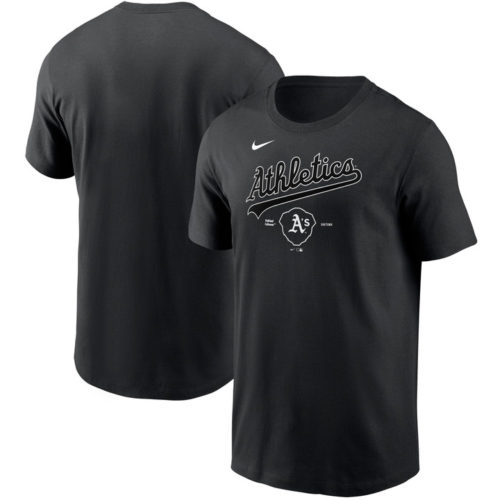 Men's Nike Black Oakland Athletics Local Territory T-Shirt