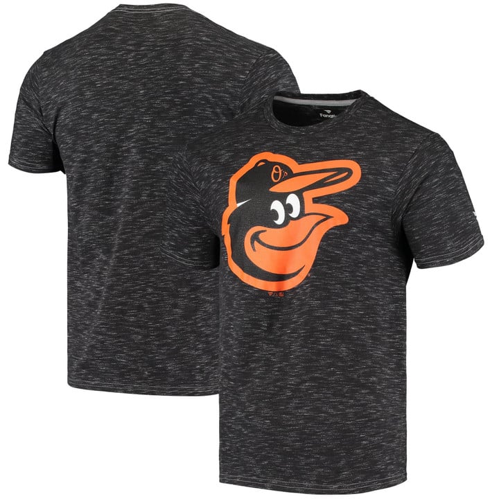 Men's Fanatics Branded Charcoal Baltimore Orioles Official Logo Space Dye T-Shirt