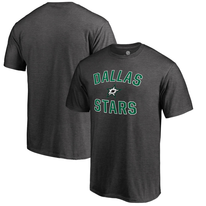 Men's Fanatics Branded Heathered Gray Dallas Stars Victory Arch T-Shirt