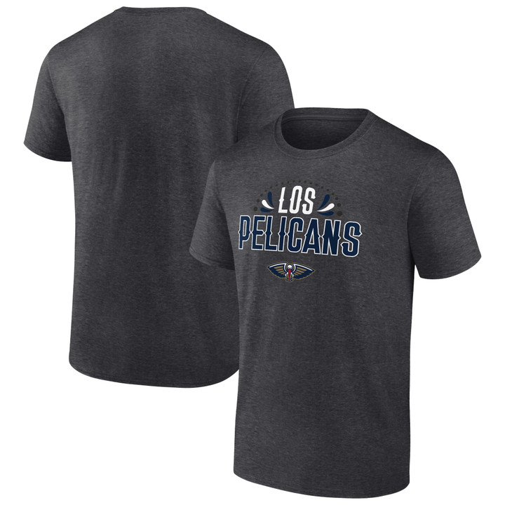 Men's Fanatics Branded Charcoal New Orleans Pelicans Noches Ã‰ne-BÃ©-A T-Shirt