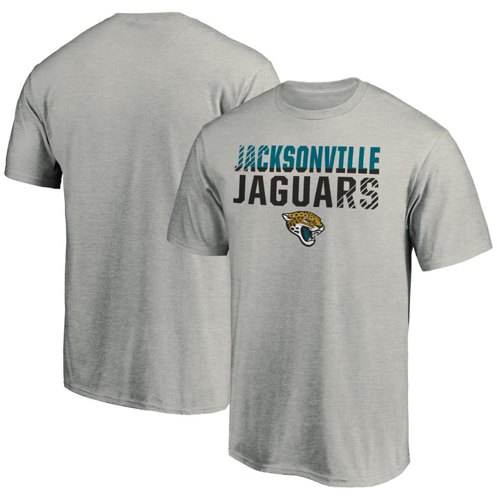 Men's Fanatics Branded Heathered Gray Jacksonville Jaguars Fade Out T-Shirt