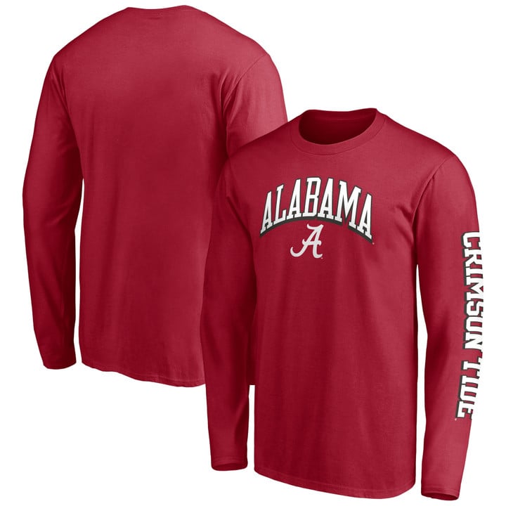Men's Fanatics Branded Crimson Alabama Crimson Tide Broken Rules Long Sleeve T-Shirt