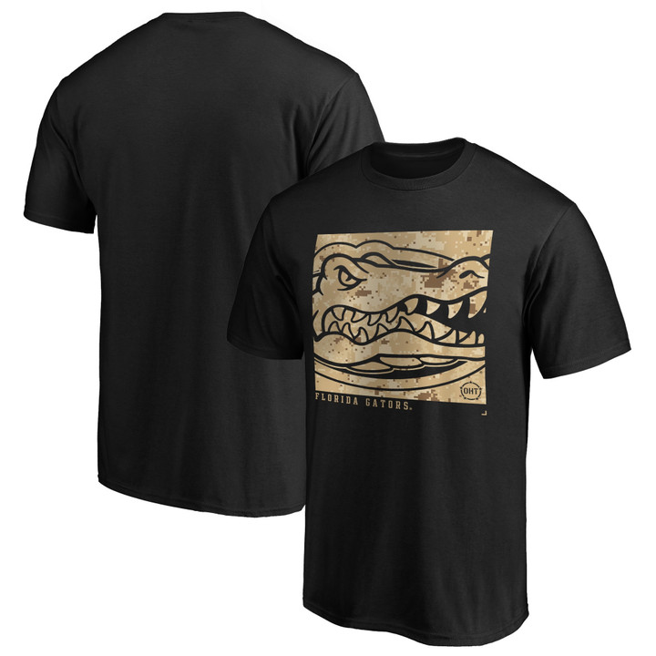 Men's Fanatics Branded Black Florida Gators OHT Military Appreciation Eagle T-Shirt