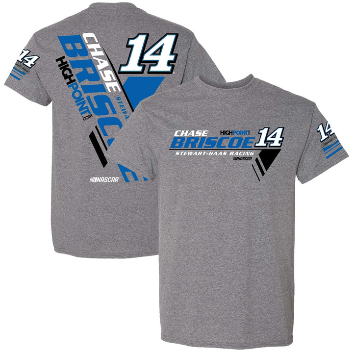 Men's Stewart-Haas Racing Team Collection Heather Gray Chase Briscoe Xtreme T-Shirt