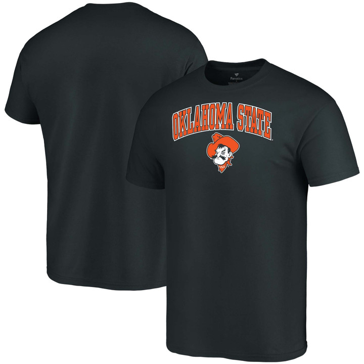 Men's Fanatics Branded Black Oklahoma State Cowboys Logo Campus T-Shirt